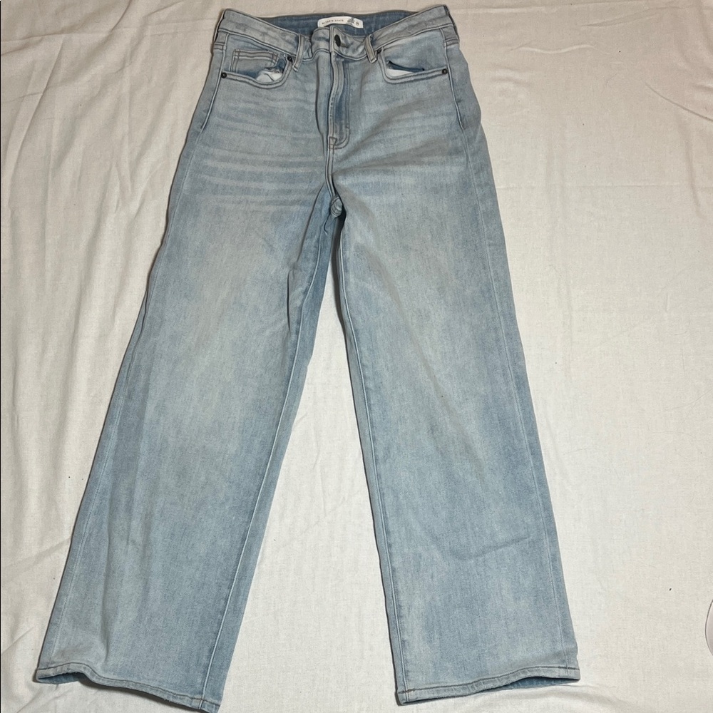Altar'd State Light Blue Straight Leg Women's Jeans